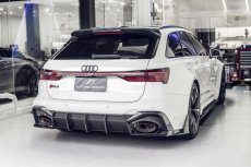 画像2: AUDI RS6 AVANT C8 アバント リア ルーフ スポイラー 本物DryCarbon ドライカーボン (2)