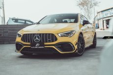 画像19: BENZ メルセデス・ベンツ CLA-Class W118 CLA45フロントバンパー用 エアベントカバー ガーニッシュ 本物DryCarbon ドライカーボン (19)