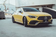 画像18: BENZ メルセデス・ベンツ CLA-Class W118 CLA45フロントバンパー用 エアベントカバー ガーニッシュ 本物DryCarbon ドライカーボン (18)