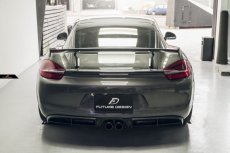 画像7: ポルシェ 981 CAYMAN BOXSTER 改造用 GT4スタイル フルエアロ フロントバンパー DRL リアディフューザー サイドインテーク (7)