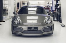 画像1: ポルシェ 981 CAYMAN BOXSTER 改造用 GT4スタイル フルエアロ フロントバンパー DRL リアディフューザー サイドインテーク (1)