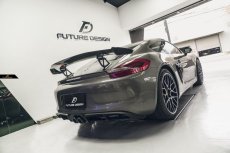 画像8: ポルシェ 981 CAYMAN BOXSTER 改造用 GT4スタイル フルエアロ フロントバンパー DRL リアディフューザー サイドインテーク (8)