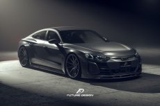 画像8: AUDI RS E-tron GT サイドスカート 本物DryCarbon ドライカーボン (8)