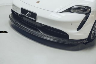 Taycan - Future Design Drycarbon parts ポルシェ タイカン 2019 2020 2021 2022 2023 リアカーボンファイバー カーバンパー サイドスカートキット リ