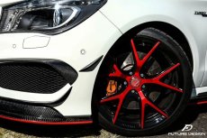 画像1: BENZ メルセデス・ベンツ CLA W117 C117 前期車 フロント用 カナード  6点セット 本物Drycarbon ドライカーボン (1)