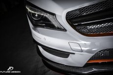 画像3: BENZ メルセデス・ベンツ CLA W117 C117 前期車 フロント用 カナード  6点セット 本物Drycarbon ドライカーボン (3)