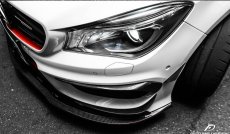 画像5: BENZ メルセデス・ベンツ CLA W117 C117 前期車 フロント用 カナード  6点セット 本物Drycarbon ドライカーボン (5)