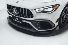 画像3: BENZ メルセデス・ベンツ CLA-Class W118 X118 CLA45 フロントバンパー用リップスポイラー 本物DryCarbon ドライカーボン (3)