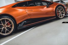 画像13: Lamborghini ランボルギーニ Huracan ウラカン EVO サイドスカート 本物DryCarbon ドライカーボン (13)