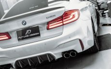 画像4: BMW 5シリーズ F90 M5 リアトバンパー用 カーボン ディフューザー DryCarbon 本物ドライカーボン (4)