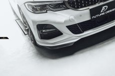 画像6: BMW 3シリーズ G20 G21 Mスポーツ フロントバンパー用 リップスポイラー パフォーマンス 本物Drycarbon ドライカーボン ミネラル ホワイト 3点セット (6)