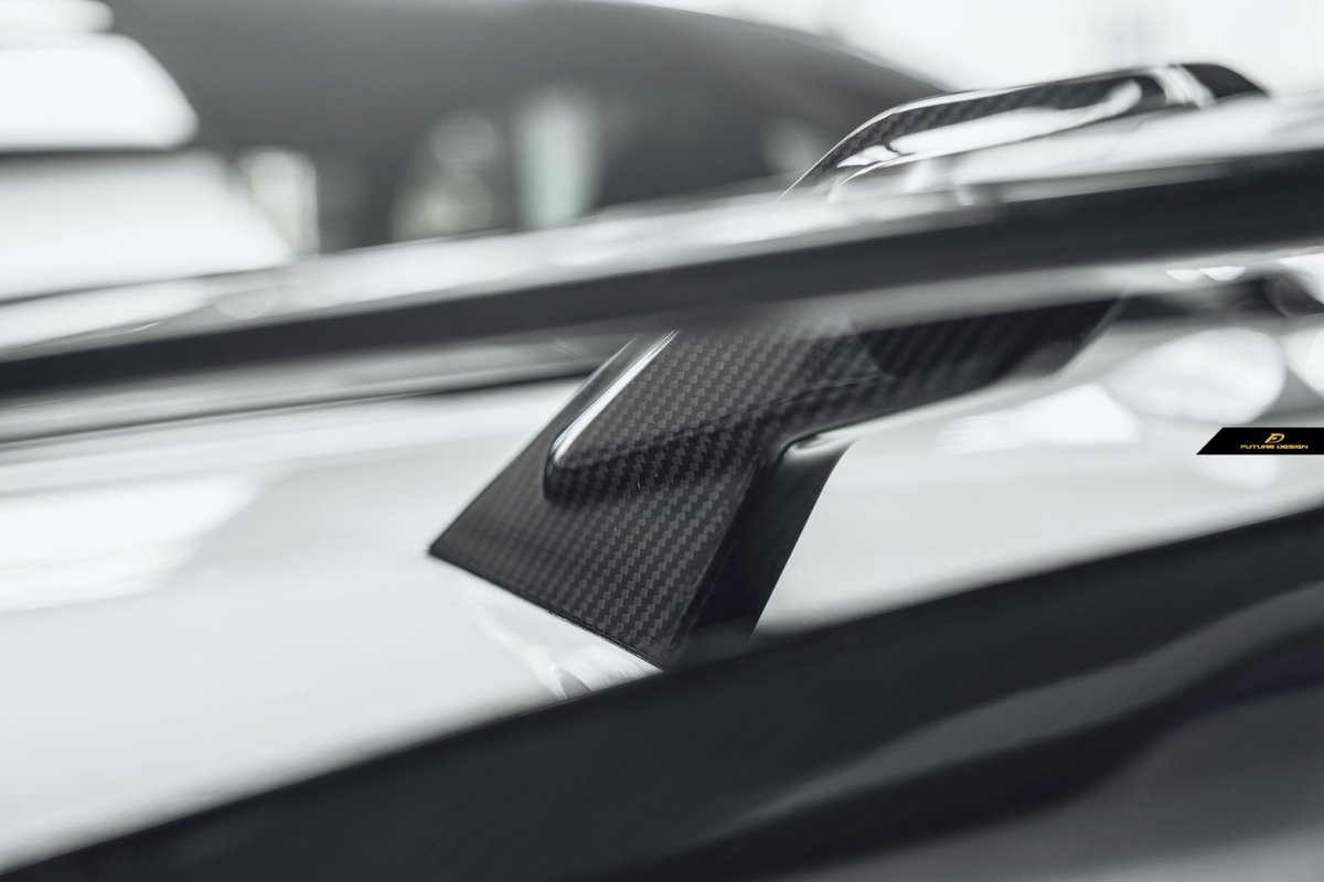 画像5: BMW 4シリーズ F82 スタンダード F83 カブリオレ M4 トランク用  リアウィング 本物DryCarbon ドライカーボン (5)