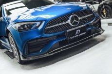 画像12: BENZ メルセデス・ベンツ C-Class W206 S206 フロント リップスポイラー 本物Drycarbon ドライカーボン (12)