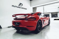 画像6: PORSCHE ポルシェ 718 ケイマン ボクスター 用 981 GT4仕様 リアウィング エアロ カスタム (6)