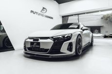 画像9: AUDI RS E-tron GT フロント リップスポイラー 本物DryCarbon ドライカーボン (9)