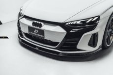 画像1: AUDI RS E-tron GT フロント リップスポイラー 本物DryCarbon ドライカーボン (1)