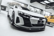 画像6: AUDI RS E-tron GT フロント リップスポイラー 本物DryCarbon ドライカーボン (6)