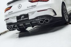 画像1: BENZ メルセデス・ベンツ CLA-Class W118 X118 CLS45専用 リアディフューザー スポイラー 本物DryCarbon ドライカーボン  (1)