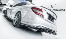 画像5: BENZ メルセデス・ベンツ C-Class 前期 W204 AMGバンパー用ディフューザー 本物Drycabon ドライカーボン (5)