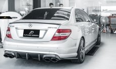 画像4: BENZ メルセデス・ベンツ C-Class 前期 W204 AMGバンパー用ディフューザー 本物Drycabon ドライカーボン (4)