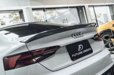 画像1: AUDI A5 B9 SportBack スポーツバック リアスポイラー 本物DryCarbon ドライカーボン (1)