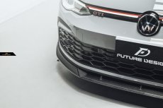 画像4: VW フォルクスワーゲン GOLF ゴルフ 8 GTI Mk8 フロント リップスポイラー 本物Drycarbon ドライカーボン (4)