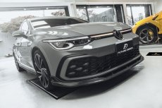 画像8: VW フォルクスワーゲン GOLF ゴルフ 8 GTI Mk8 フロント リップスポイラー 本物Drycarbon ドライカーボン (8)