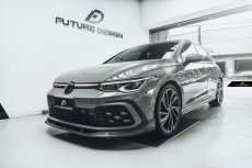 画像10: VW フォルクスワーゲン GOLF ゴルフ 8 GTI Mk8 フロント リップスポイラー 本物Drycarbon ドライカーボン (10)