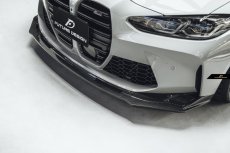 画像2: BMW 3シリーズ G80 M3 フロント用 リップスポイラー 本物DryCarbon ドライカーボン (2)