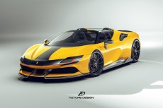 画像5: Ferrari フェラーリ SF90 ストラダーレ サイドスカート  本物DryCarbon ドライカーボン ン カスタム (5)