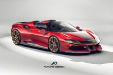 画像7: Ferrari フェラーリ SF90 ストラダーレ サイドスカート  本物DryCarbon ドライカーボン ン カスタム (7)