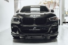 画像17: BMW Xシリーズ X4 G02 前期車 Mスポーツ フロントバンパー用リップスポイラー 本物DryCarbon ドライカーボン (17)