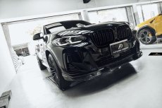 画像11: BMW Xシリーズ X4 G02 Mスポーツ 後期車 フロントバンパー用リップスポイラー 本物DryCarbon ドライカーボン (11)
