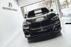 画像16: BMW Xシリーズ X4 G02 前期車 Mスポーツ フロントバンパー用リップスポイラー 本物DryCarbon ドライカーボン (16)