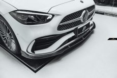 画像1: BENZ メルセデス・ベンツ C-Class W206 S206 フロント リップスポイラー 本物Drycarbon ドライカーボン (1)