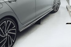 画像1: VW フォルクスワーゲン GOLF ゴルフ 8 GTI Mk8 サイド スカート 本物Drycarbon ドライカーボン (1)