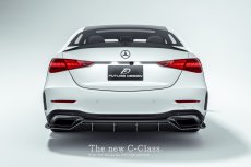 画像1: BENZ メルセデス・ベンツ C-Class W206 S206 リアディフューザー FDV1 本物Drycarbon ドライカーボン (1)