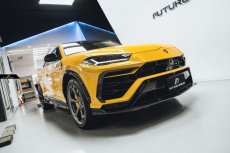 画像6: Lamborghini URUS ウルス フロントバンパー用 リップスポイラー 3点セット 本物DryCarbon ドライカーボン FDV2 (6)