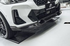 画像9: BMW iシリーズ iX3 G08 Mスポーツ フロントバンパー用リップスポイラー 本物DryCarbon ドライカーボン (9)