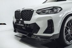 画像4: BMW Xシリーズ X3 G01 Mスポーツ 後期車 フロントバンパー用 リップスポイラー 本物DryCarbon ドライカーボン (4)