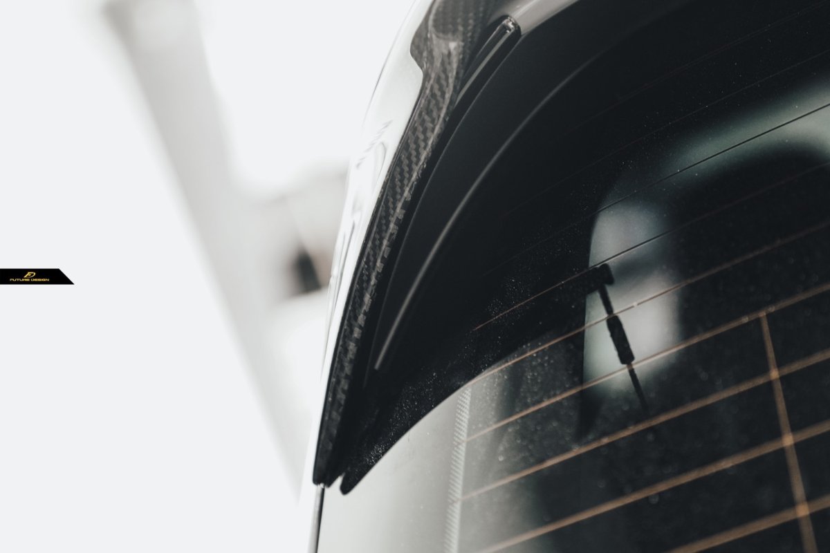 画像5: VW フォルクスワーゲン GOLF ゴルフ 8 GTI Mk8 リア スポイラー 本物Drycarbon ドライカーボン (5)