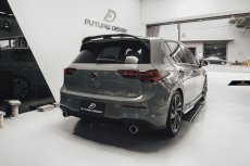 画像7: VW フォルクスワーゲン GOLF ゴルフ 8 GTI Mk8 リア スポイラー 本物Drycarbon ドライカーボン (7)