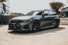 画像15: BMW 3シリーズ G20 G21 M-TECH Mスポーツ フロントバンパー用リップスポイラー 本物DryCarbon ドライカーボン (15)