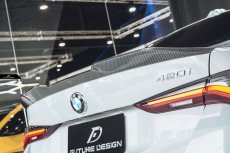 画像12: BMW 4シリーズ G26 グランクーペ Mスポーツ リアスポイラー 本物DryCarbon ドライカーボン (12)