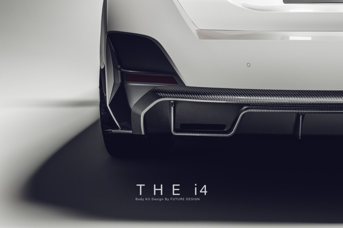 画像18: BMW 4シリーズ i4 Mスポーツ リア ディフューザー スプリッター 本物DryCarbon ドライカーボン (18)