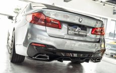 画像2: BMW 5シリーズ G30 G31 セダン ツーリング Mスポーツ用 パフォーマンス ディフューザー リアバンパー (2)