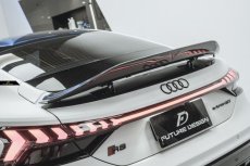 画像2: AUDI RS E-tron GT  トランク リアスポイラー 本物DryCarbon ドライカーボン 入り替え (2)