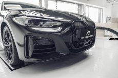 画像20: BMW 4シリーズ G22 G23 フロント用 艶ありブラックキドニーグリル センターグリル (20)