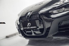 画像22: BMW 4シリーズ G22 G23 フロント用 艶ありブラックキドニーグリル センターグリル (22)