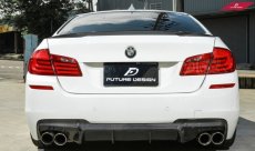 画像6: BMW 5シリーズ F10 セダン F11ツーリング Mスポーツ リアバンパー用ディフューザー 本物ドライカーボン DryCarbon (6)